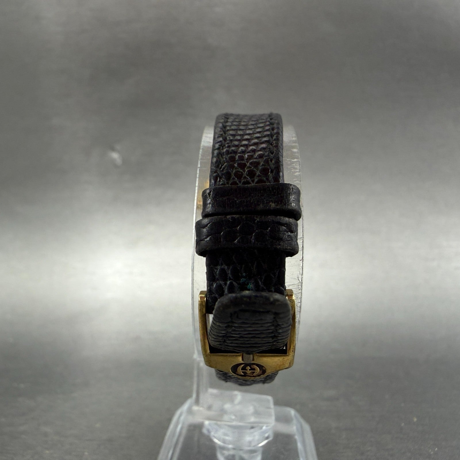 Gucci 3400L Watch Women 22mm Black Dial Gold Plated Round READ!!! PARTS8