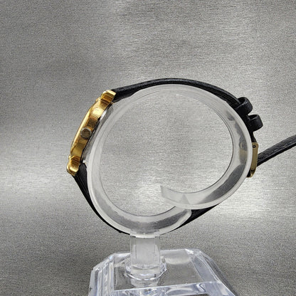 Seiko Watch Women 20mm White Dial Gold Plated Oval 26215230 New Battery VTG7