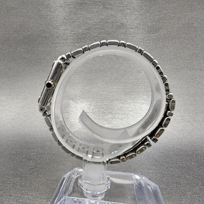 Raymond Weil Parsifal Tank Watch Women 19mm MOP Dial Steel Diamonds New Battery6