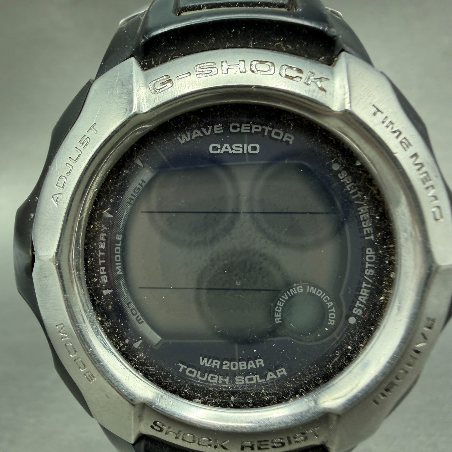 Casio G-Shock GW-700DJ Watch Men 47mm Digital Silver Black Solar PARTS2