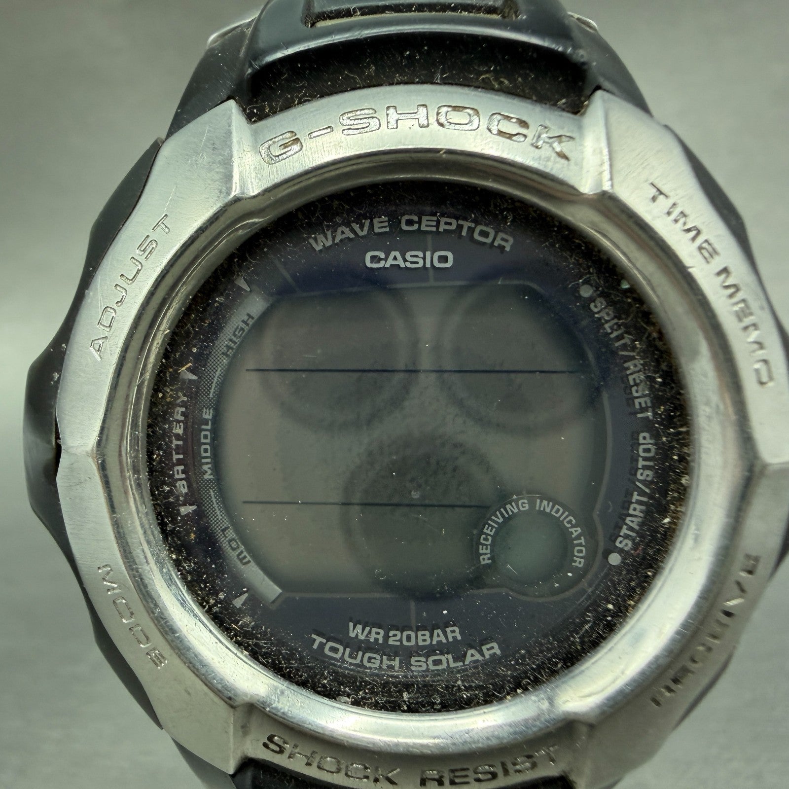 Casio G-Shock GW-700DJ Watch Men 47mm Digital Silver Black Solar PARTS2