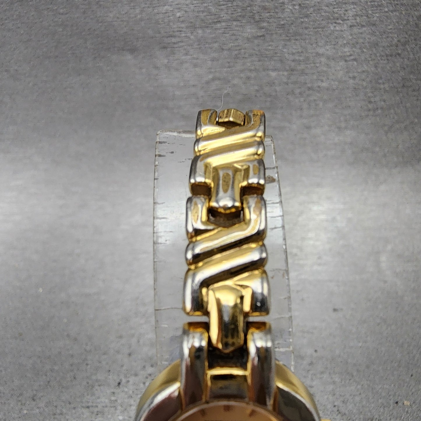 Wittnauer Watch Women 20mm Gold Dial Gold Tone Round LU8013 5784 New Battery VTG4