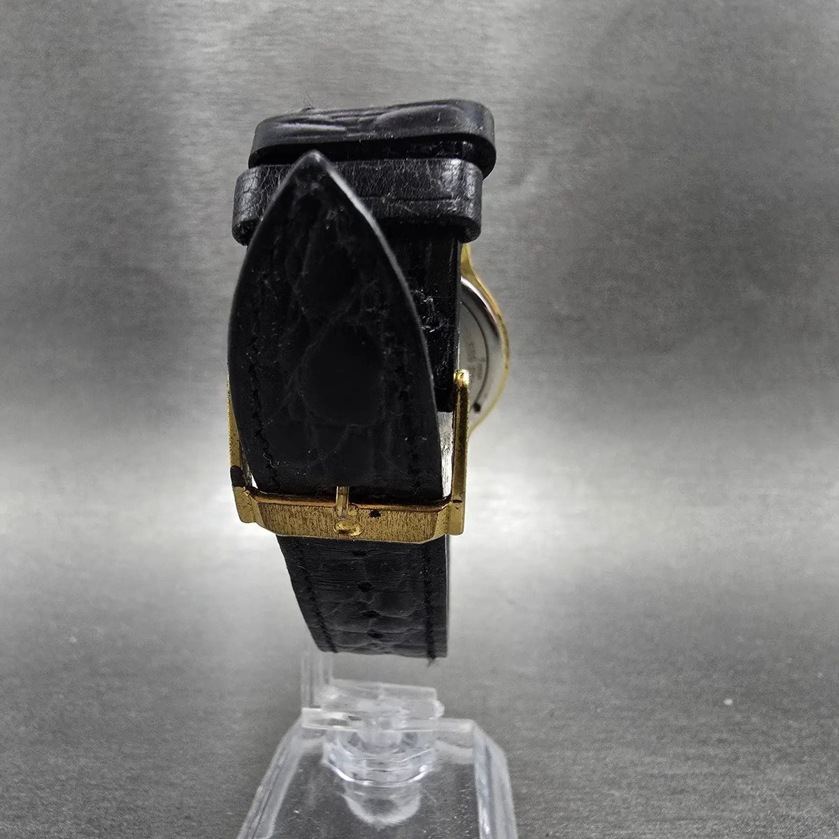 Movado Museum Watch Men 34mm Black Dial Gold Round 87-D1-844 New Battery Box8