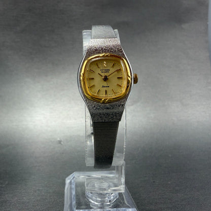 Citizen Seven Watch Women 19mm Gold Dial Two Tone 2030-944879 New Battery5