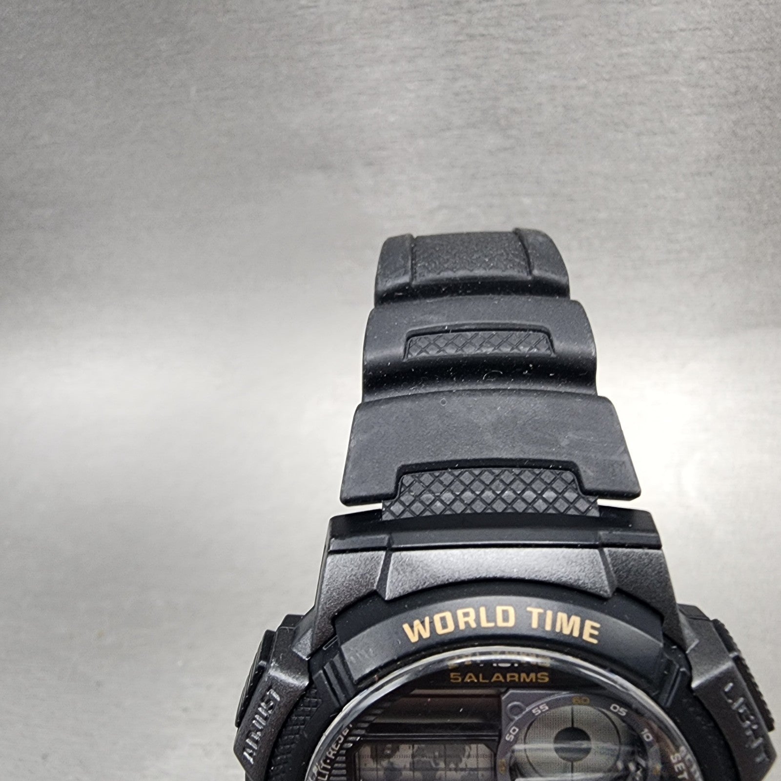 Casio AE1000W World Time Watch Men 43mm Digital Black Tone Alarm Chrono NewBatt5
