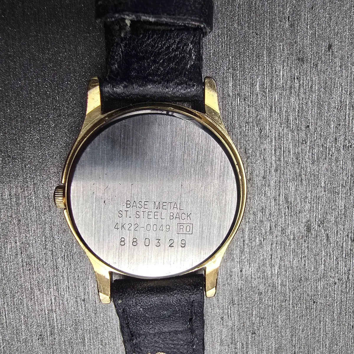 Seiko Moon Phase Watch Women 25mm White Dial Gold Tone Round 4K22-0049 New Batt10