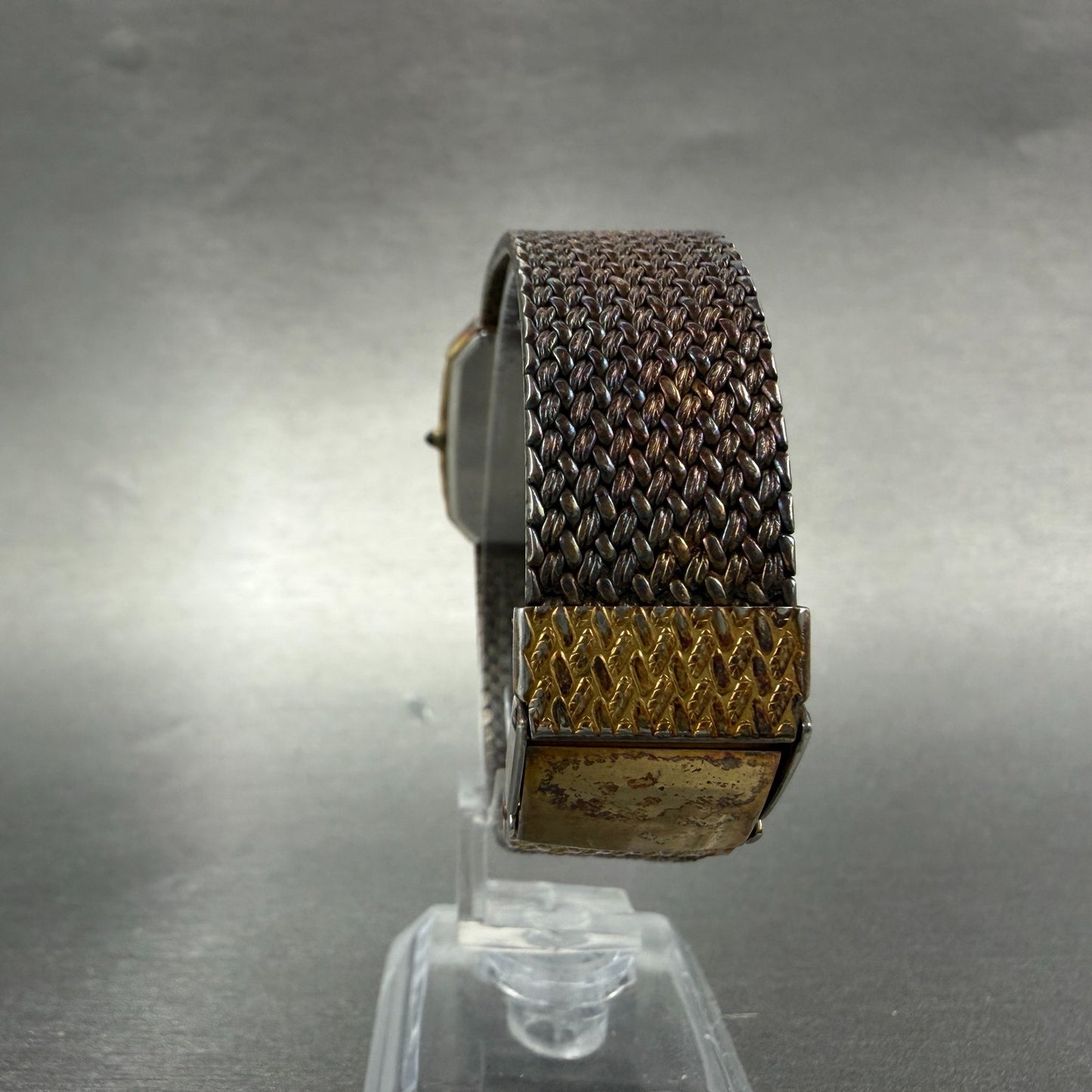 Seiko Dolce Tank Watch Men 27mm Champagne Dial Gold Tone 95215210 New Battery7