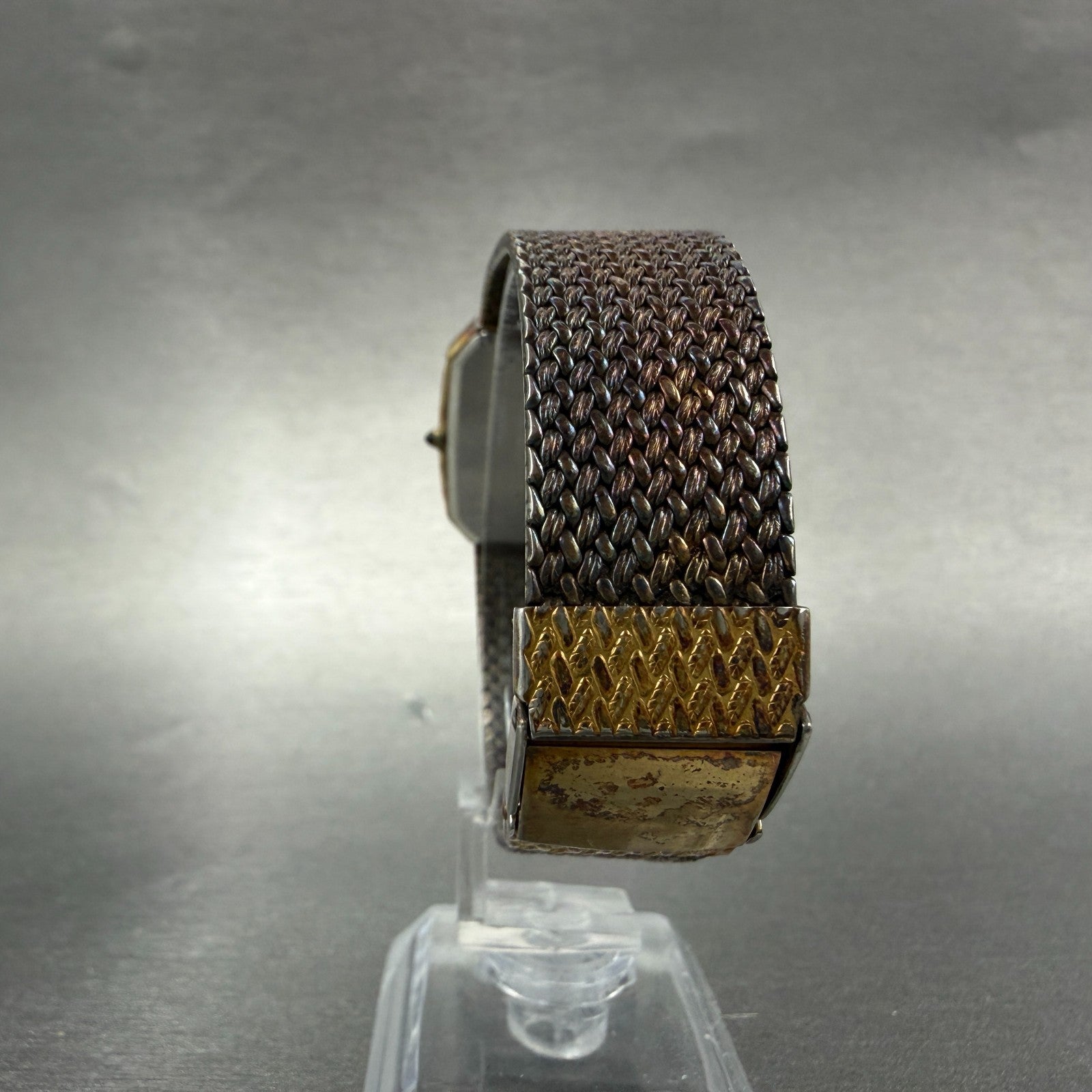 Seiko Dolce Tank Watch Men 27mm Champagne Dial Gold Tone 95215210 New Battery7