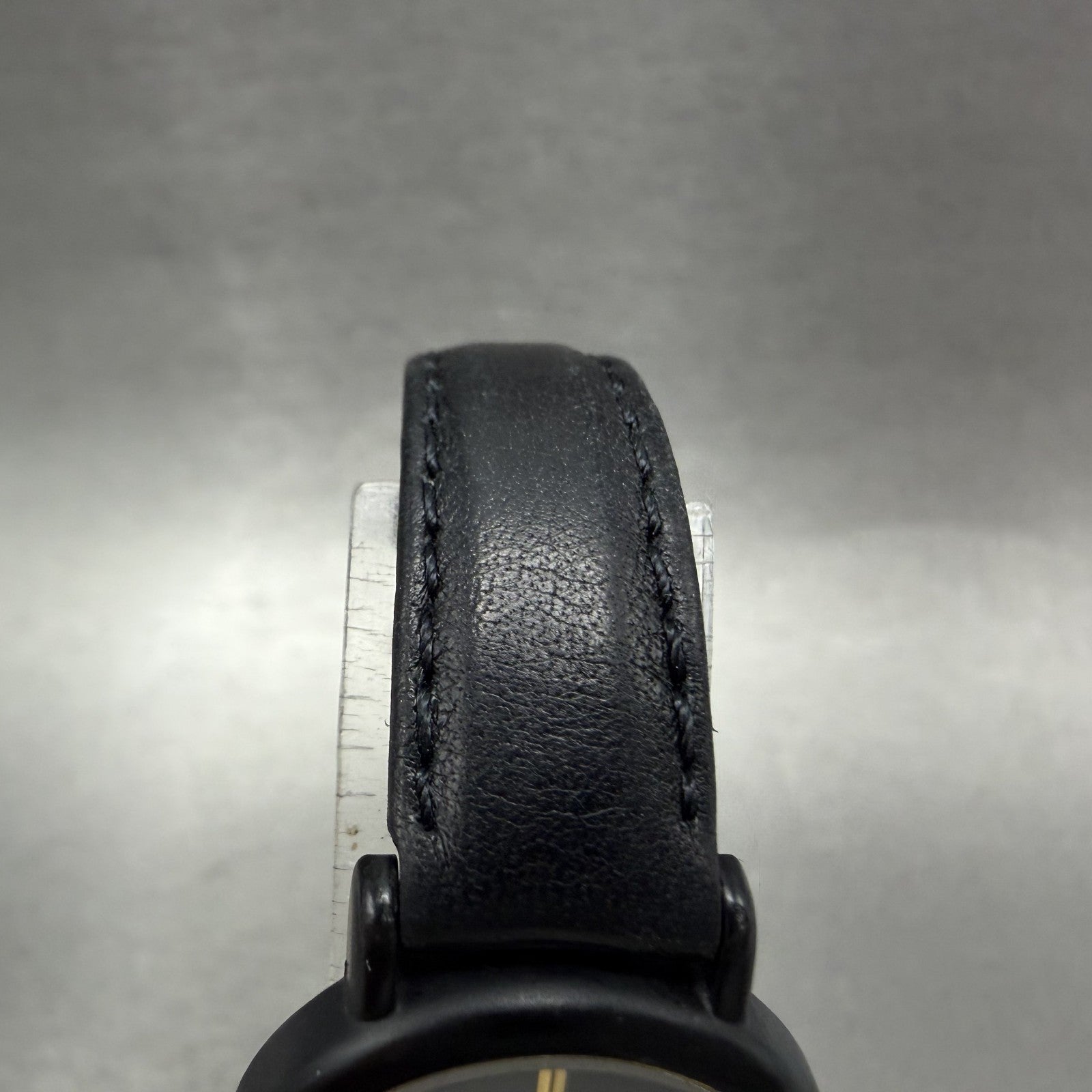Seiko Watch Women 20mm Black Dial Black Tone Round 2y00-0G49 New Battery VTG ABC4