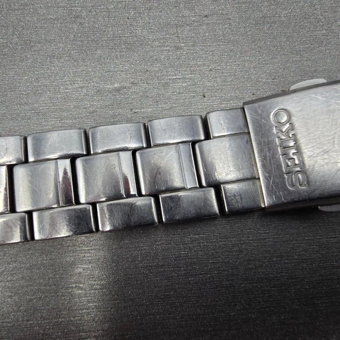 Seiko Bracelet 20mm Stainless Steel Silver Tone Tri Folding Clasp 4A5G1CI Japan5