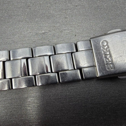 Seiko Bracelet 20mm Stainless Steel Silver Tone Tri Folding Clasp 4A5G1CI Japan5