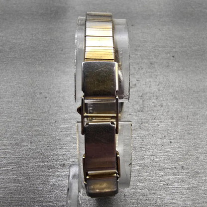 Seiko SQ Watch Women 22mm Champagne Dial Gold Tone Hexagon Date 8522-5059 NewBat7