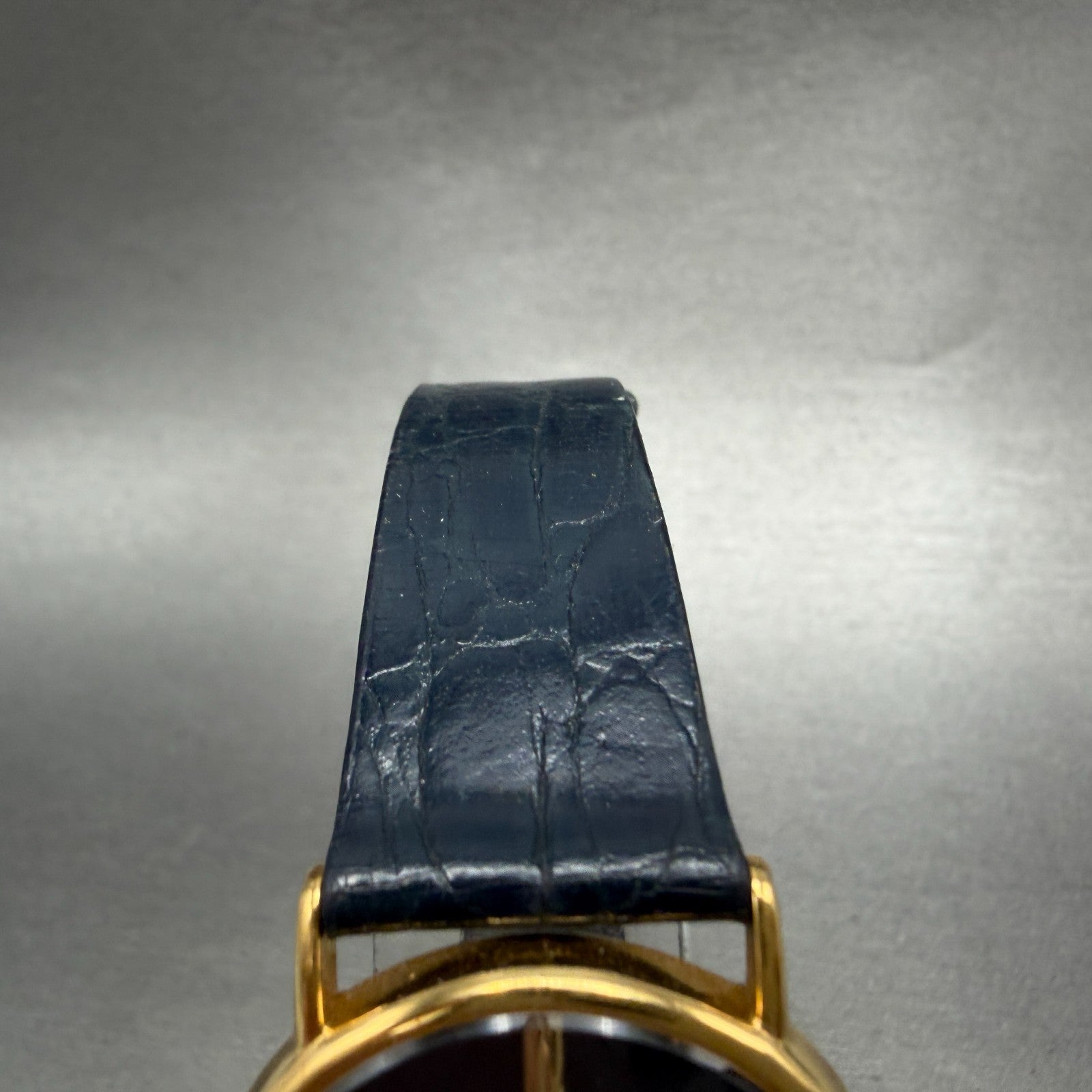 Seiko Watch Men 32mm Blue Dial Gold Tone Round 7N00-7A49 New Battery Vintage4