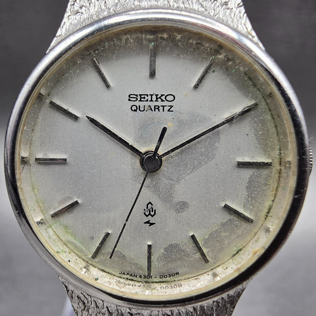 Seiko Watch Women 23mm Silver Dial Silver Tone Round 4301-0010 New Battery1