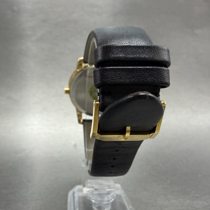 Movado Museum Watch Men 40mm Black Dial Gold Tone Round 07.1.36.1262 New Battery7
