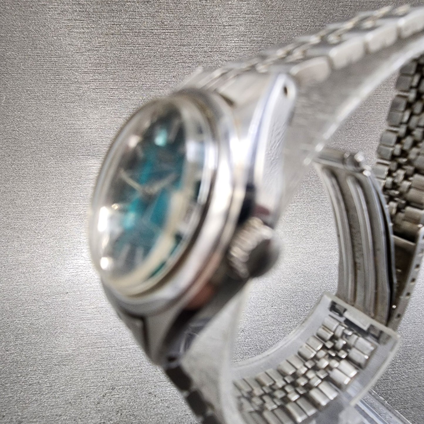 Seiko Automatic Watch Women 24mm Green Dial Silver Tone Date 22050990 PARTS3