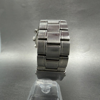 Guess Chase Chronograph Watch Men 43mm Gray Dial Steel Round W13001G1 New Batt7