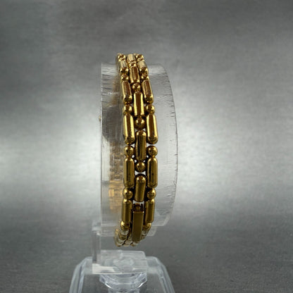 Seiko Watch Women 13mm Black Dial Gold Tone Oval 1e20-6039 New Battery Vinatge7