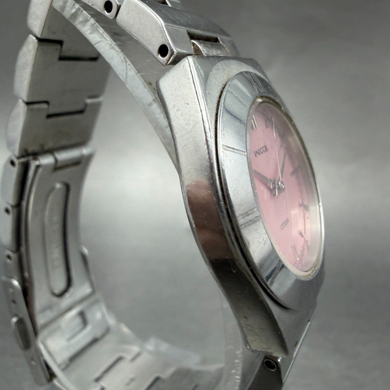 Citizen Wicca Watch Women 26mm Pink Dial Silver Tone 1032-L19451 New Battery3
