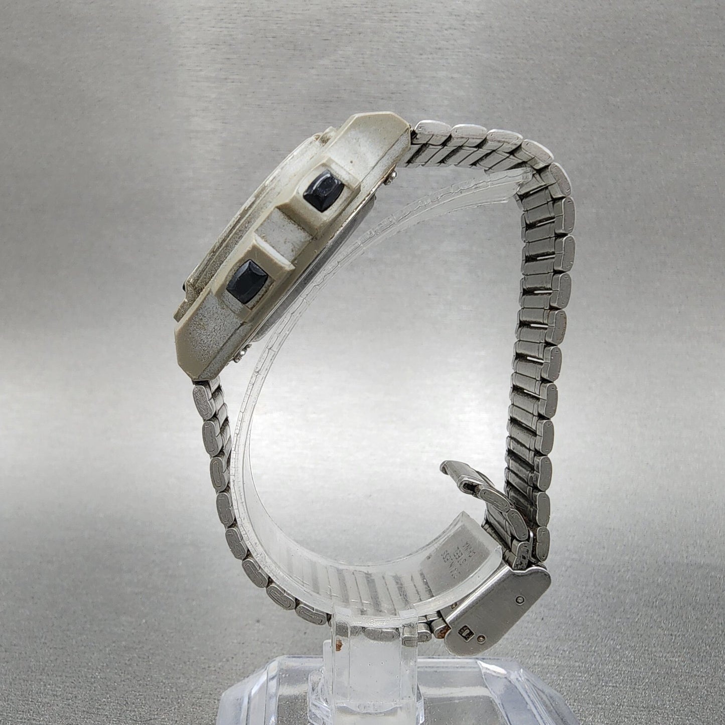 Timex Ironman Watch Women 32mm Digital Silver Tone Round New Battery VTG6