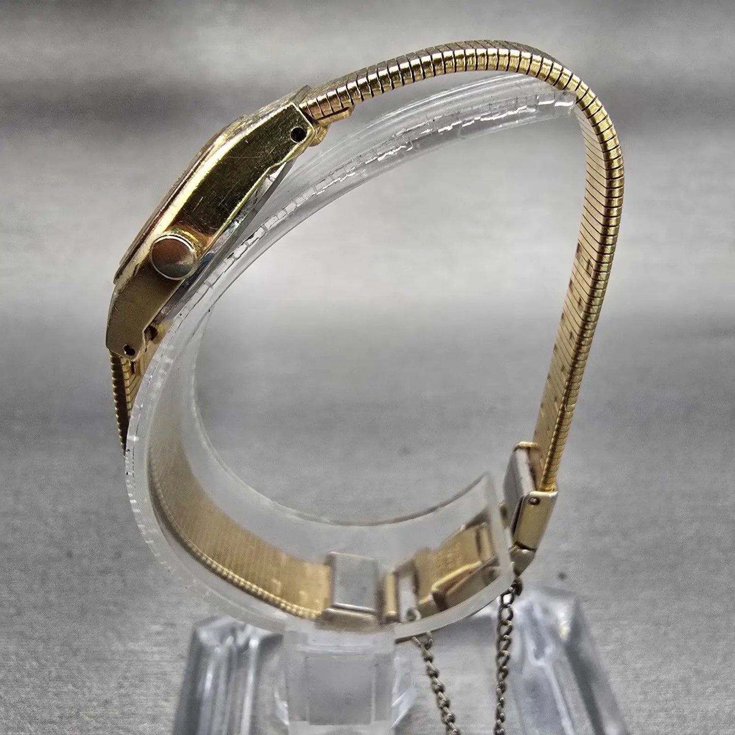 Seiko Watch Women 16mm Gold Dial Gold Tone Oval 2C21-5149 New Battery Vintage6