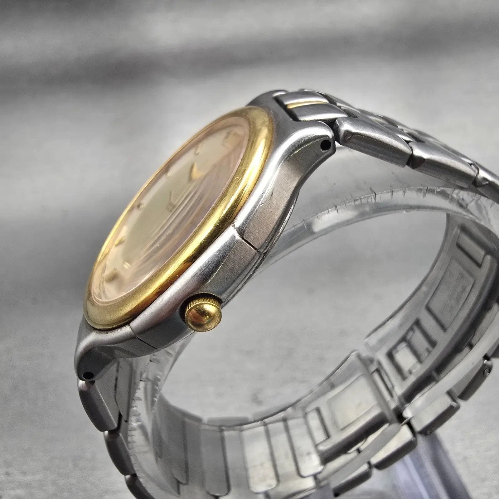 Citizen Exceed Watch Men 33mm Champagne Dial Two Tone Date 2710-274300 New Batt2