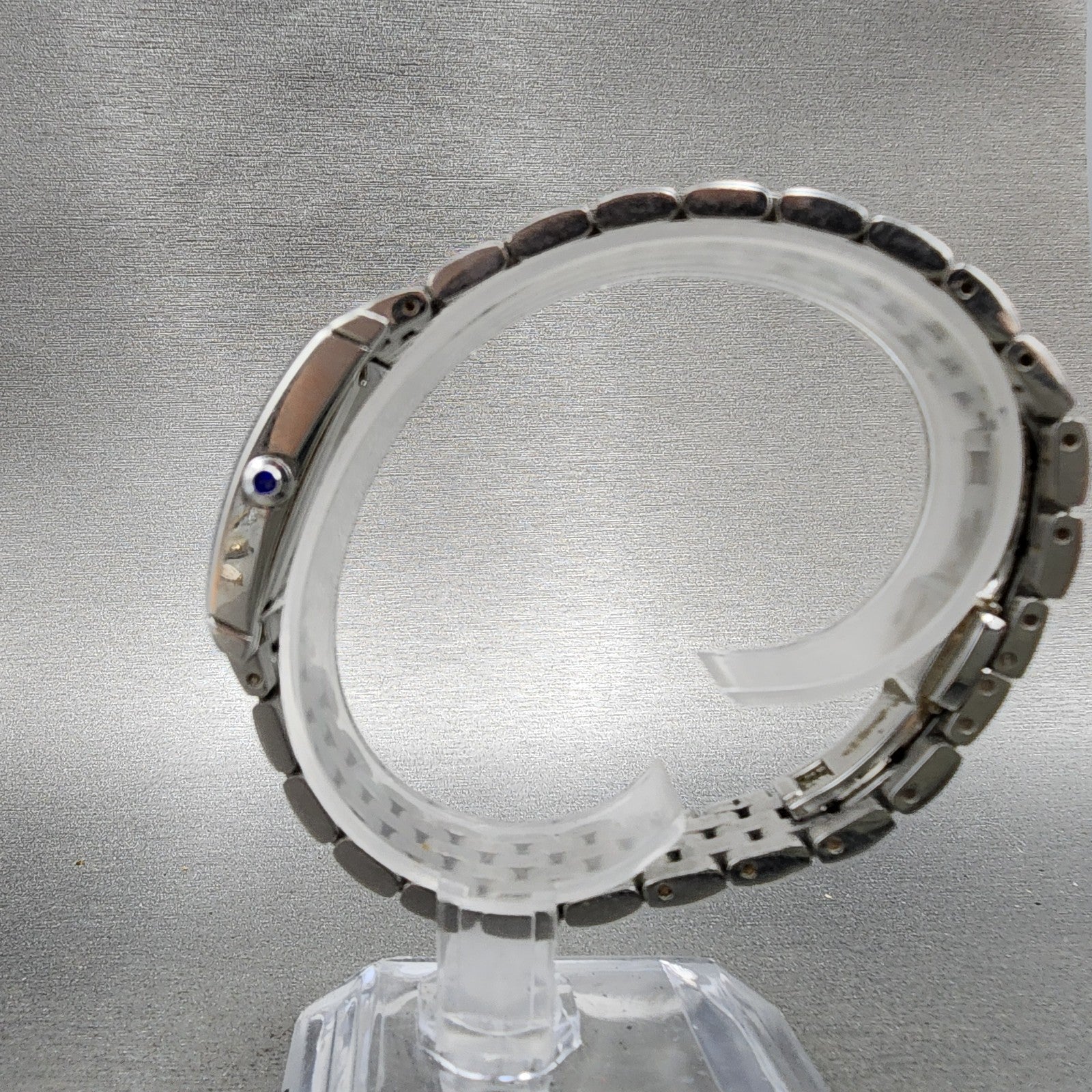 Tourneau Tank Watch Women 22mm Silver Dial Silver Tone Rectangle PARTS7