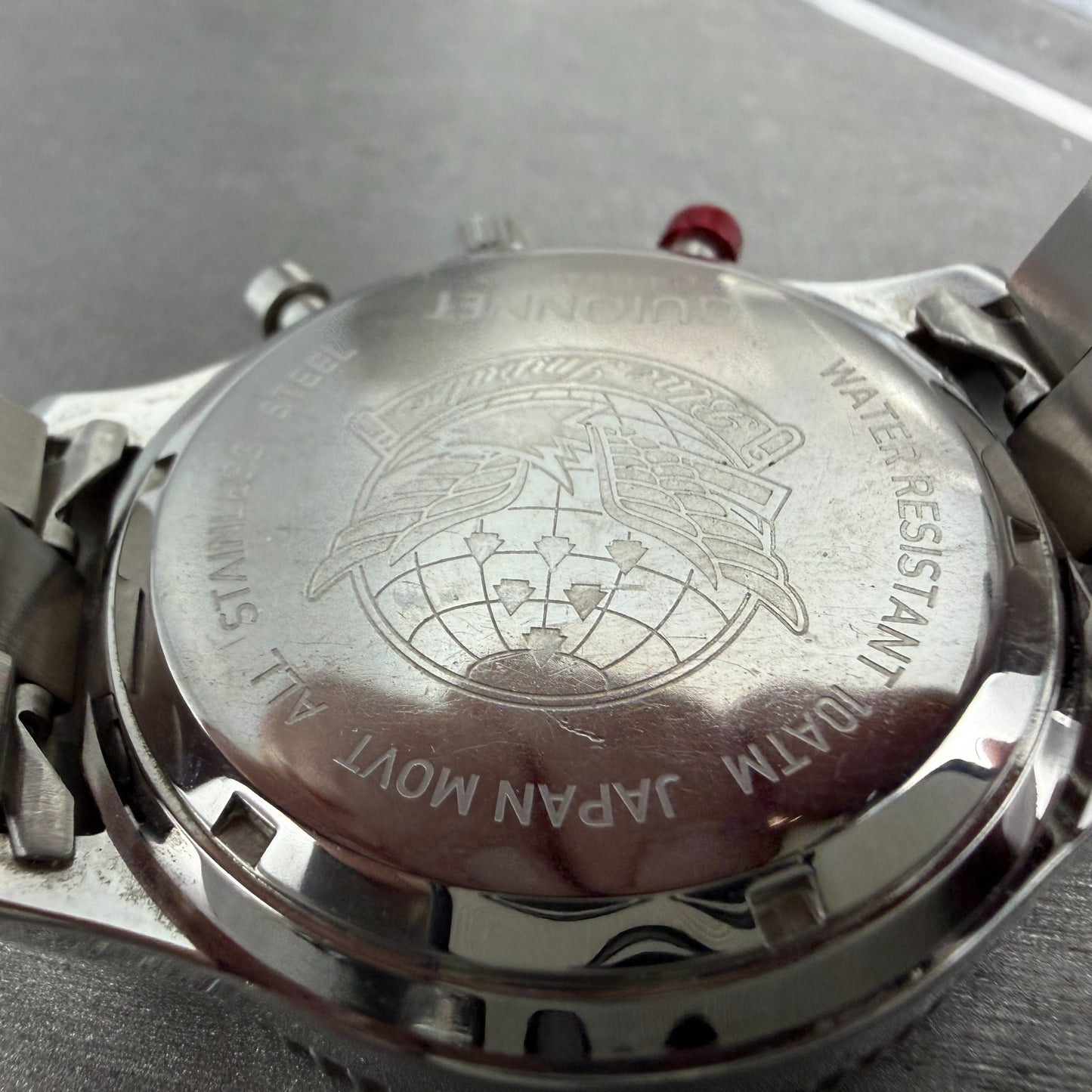 Guionnet Flight Timer Chronograph Watch Men 42mm White Dial Steel Date New Batt9