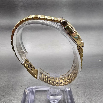 Citizen CQ Watch Women 20mm Champagne Dial Gold Tone Round 3220-K02791 New Batt8