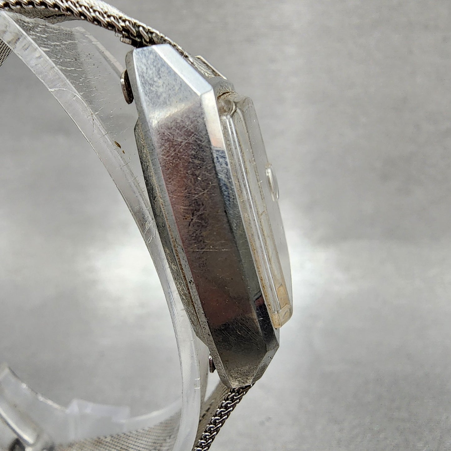 Citizen Cosmostar Watch Women 24mm Silver Dial Silver Tone Date Rectangle Runs3