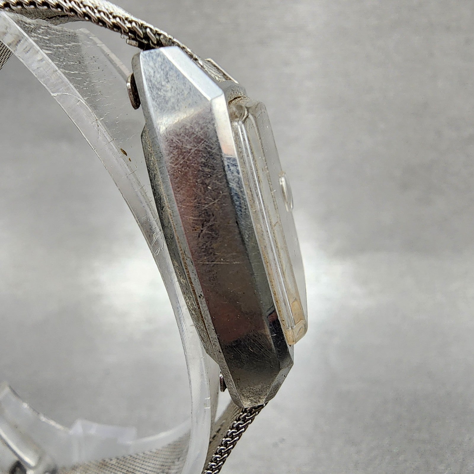 Citizen Cosmostar Watch Women 24mm Silver Dial Silver Tone Date Rectangle Runs3