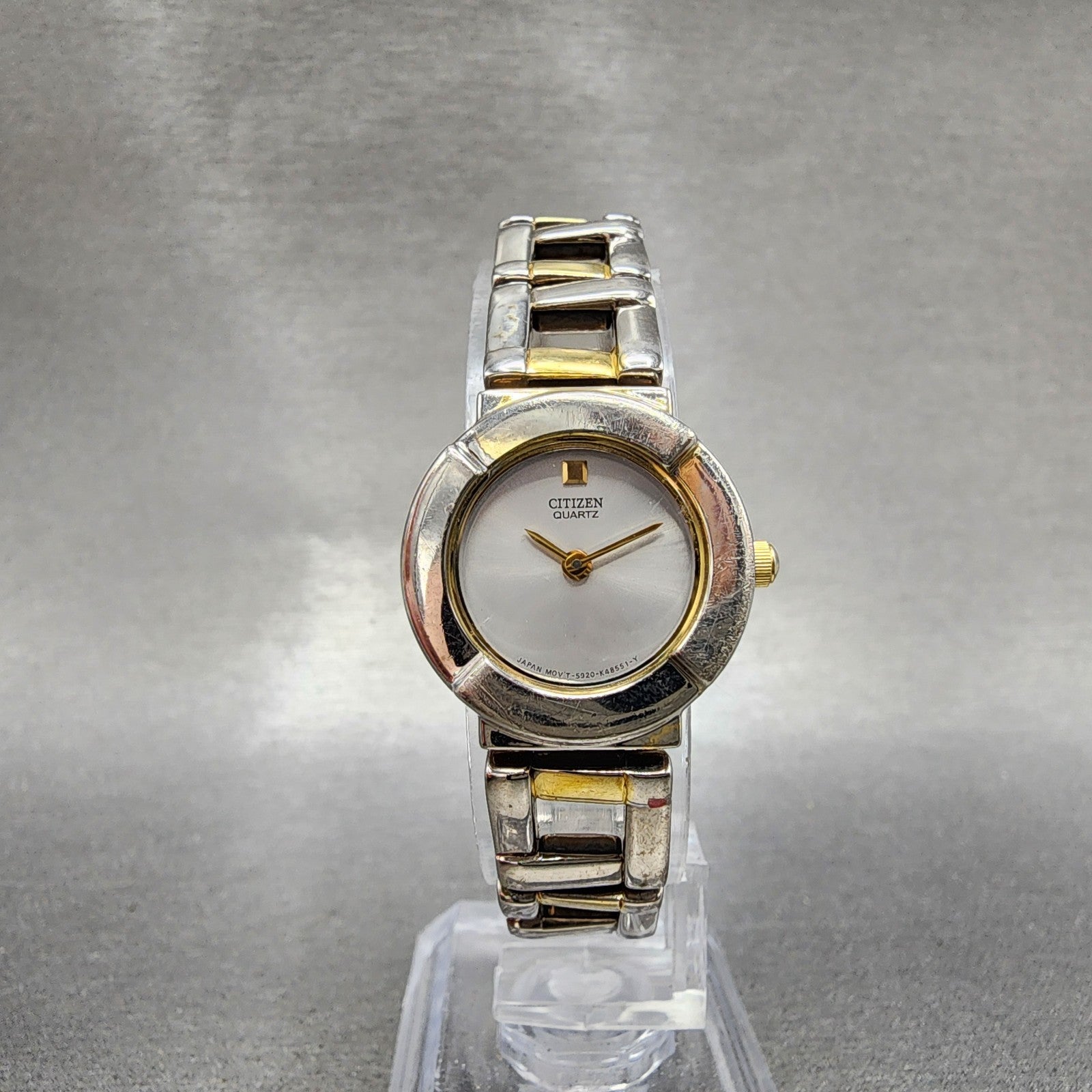 Citizen Watch Women 22mm Silver Dial Two Tone Round 5920K15656 New Battery5