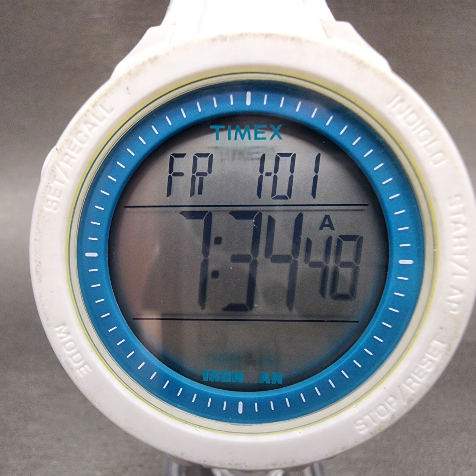 Timex Ironman Essential 30 Watch Women 42mm Digital White Case Round New Battery1