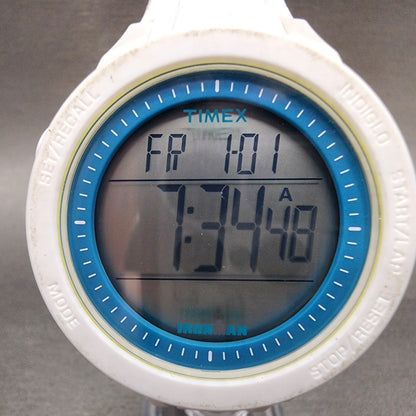Timex Ironman Essential 30 Watch Women 42mm Digital White Case Round New Battery1