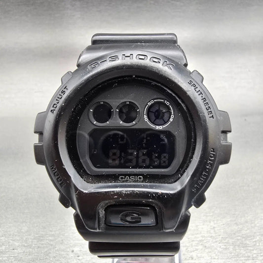 Casio G-Shock DW-6900BB Watch Men 50mm Black Dial Black Chrono Alarm New Battery0