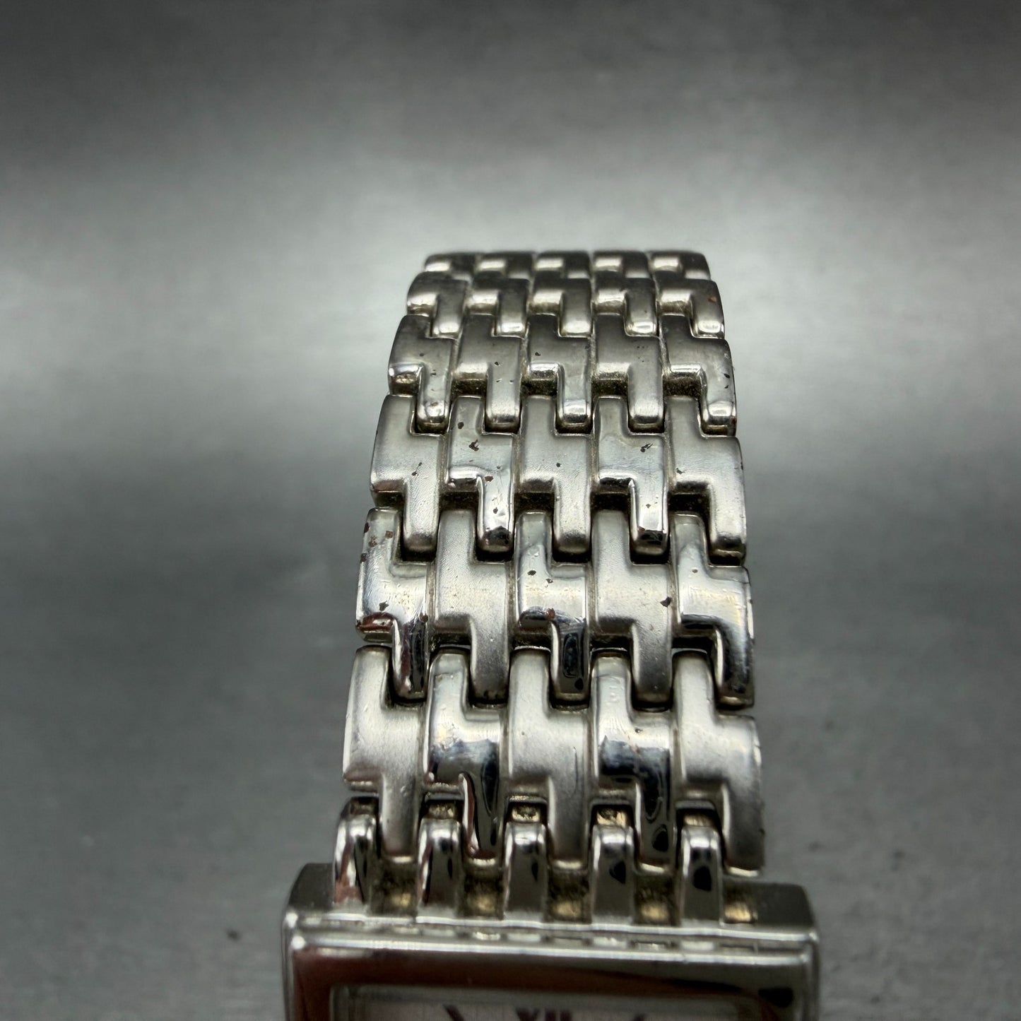 Seiko Tank Watch Women 20mm White Dial Silver Tone Square 1N00-6H39 New Battery4