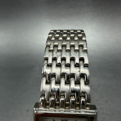 Seiko Tank Watch Women 20mm White Dial Silver Tone Square 1N00-6H39 New Battery4