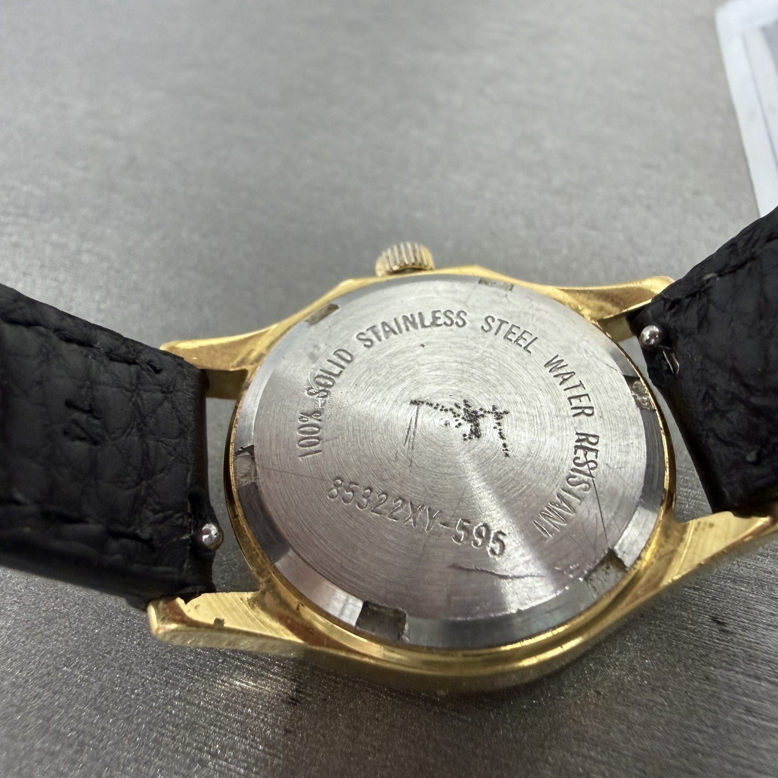 LL Bean Watch Women 27mm Gray Dial Gold Tone Date Round New Battery Vintage ABC9