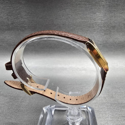 Citizen Exceed Tank Watch Women 21mm Champagne Dial Gold 4-102894 New Battery JP8