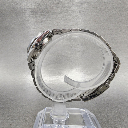 Seiko 5 Automatic Watch Women 23mm Silver Dial Silver Tone Daydate 42060332 Run6