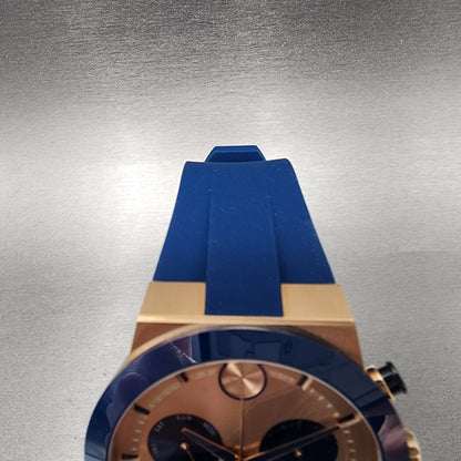 Movado Bold Fusion Chronograph Watch Men 44mm Rose Gold Dial Rose Gold Tone Date4