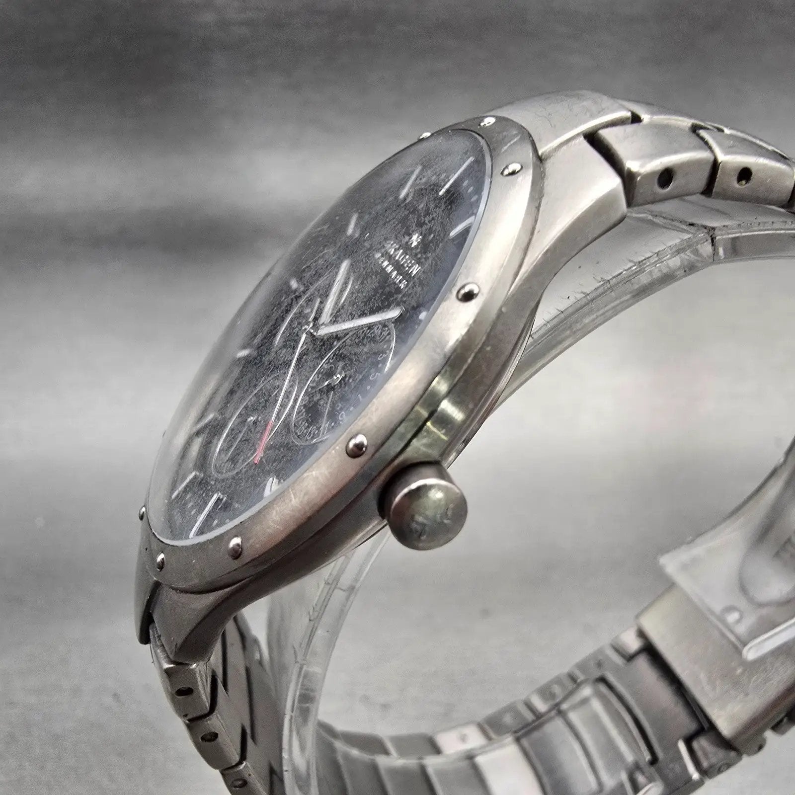 Skagen Classic Links Titanium Watch Men 40mm Gray Dial 596XLTXM New Battery2