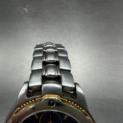 Citizen Fleuve Triple Calendar  Moonphase Watch Men 36mm Blue Dial Silver Runs5