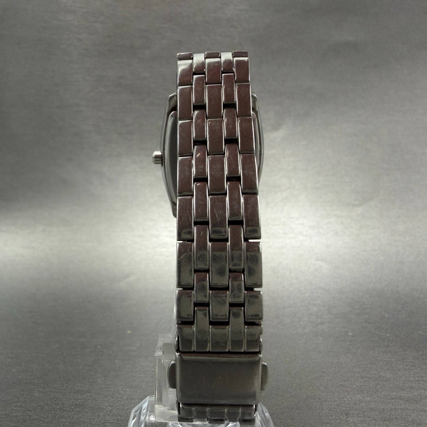 Bulova Tank Watch Women 26mm Silver Dial Silver Tone Rectangle 96L130 NewBattery7