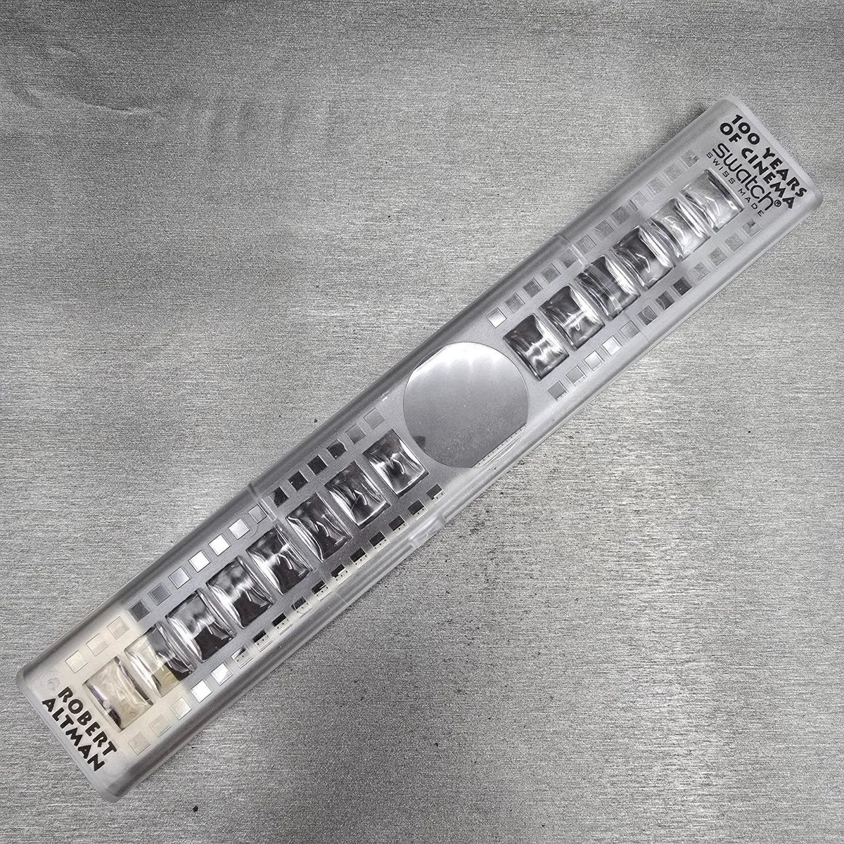 Swatch Time to Reflect Watch Men 34mm Silver Dial Clear Case GZ143 New Batt NOS15