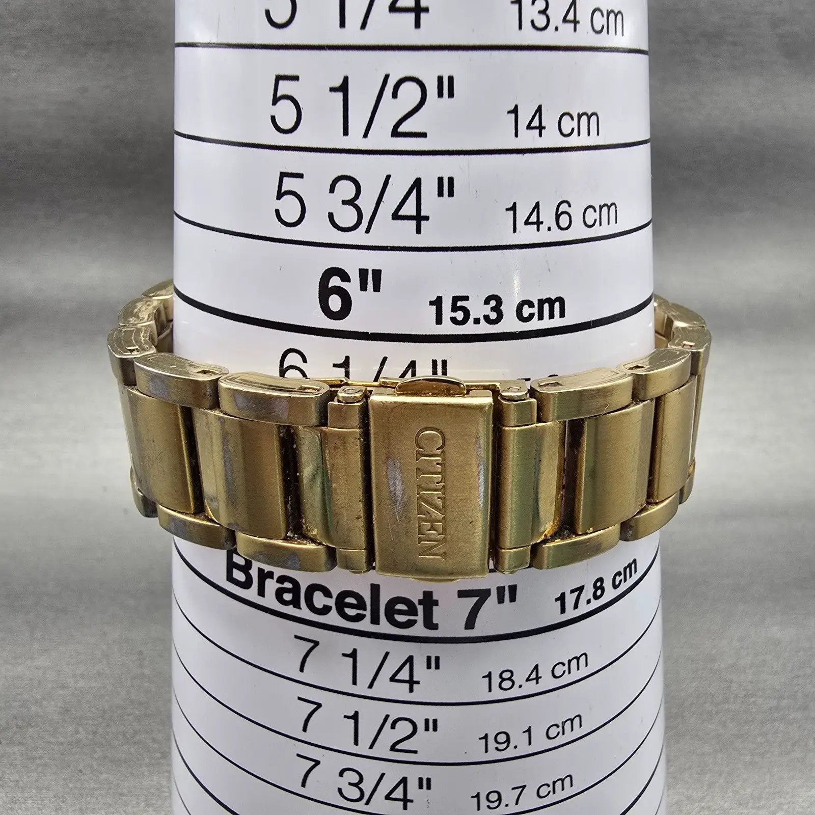 Citizen Watch Men 36mm Champagne Dial Gold Tone Daydate 2500-S99937 New Battery9