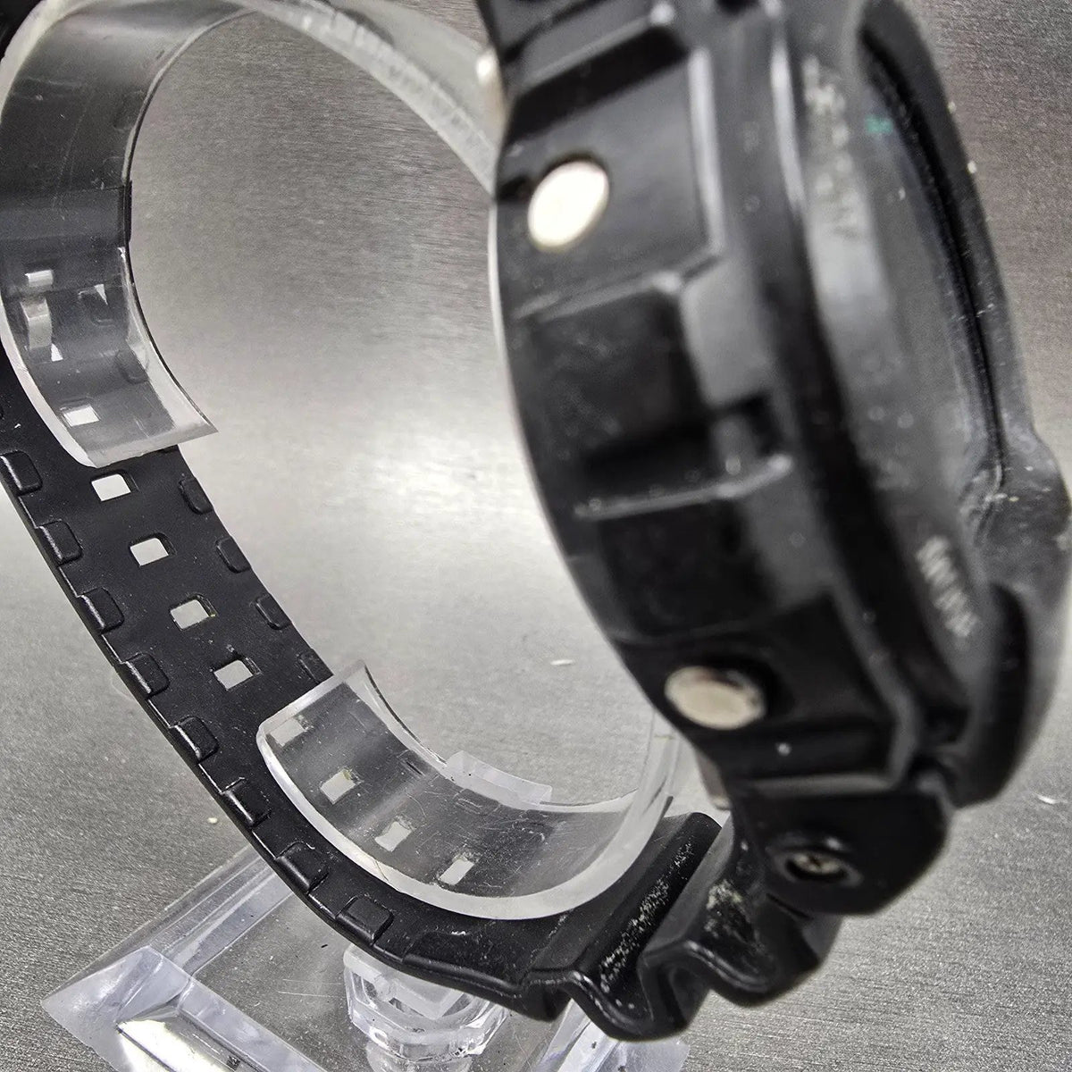 Casio G-Shock DW-6600 Watch Men 50mm Black Red Chronograph Alarm New Batt VTG3