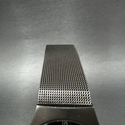 Skagen Watch Men 34mm Gray Dial Titanium Round Mesh Band 233LTTM New Battery4