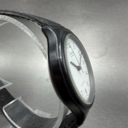 Casio MQ-24 Watch Unsiex 34mm White Dial Black Tone Round Leather New Battery3