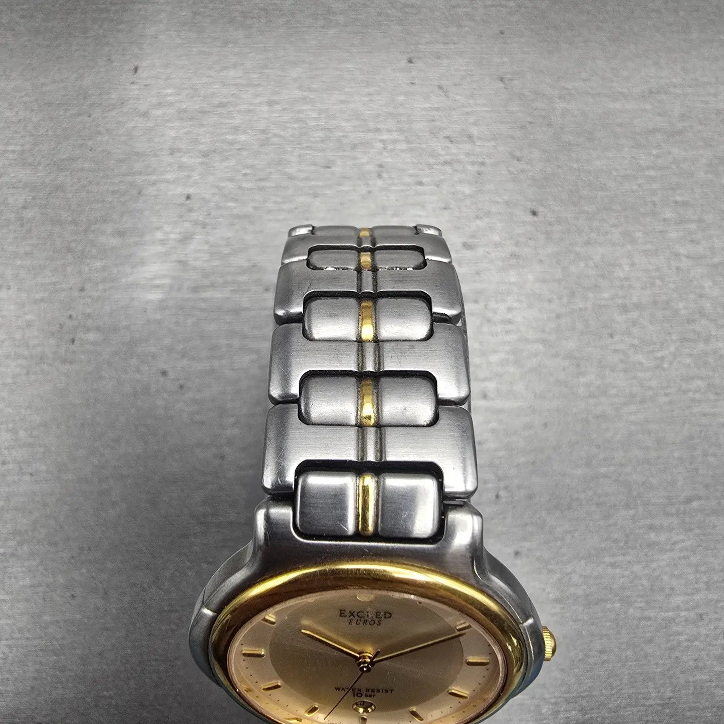 Citizen Exceed Watch Men 33mm Champagne Dial Two Tone Date 2710-274300 New Batt4